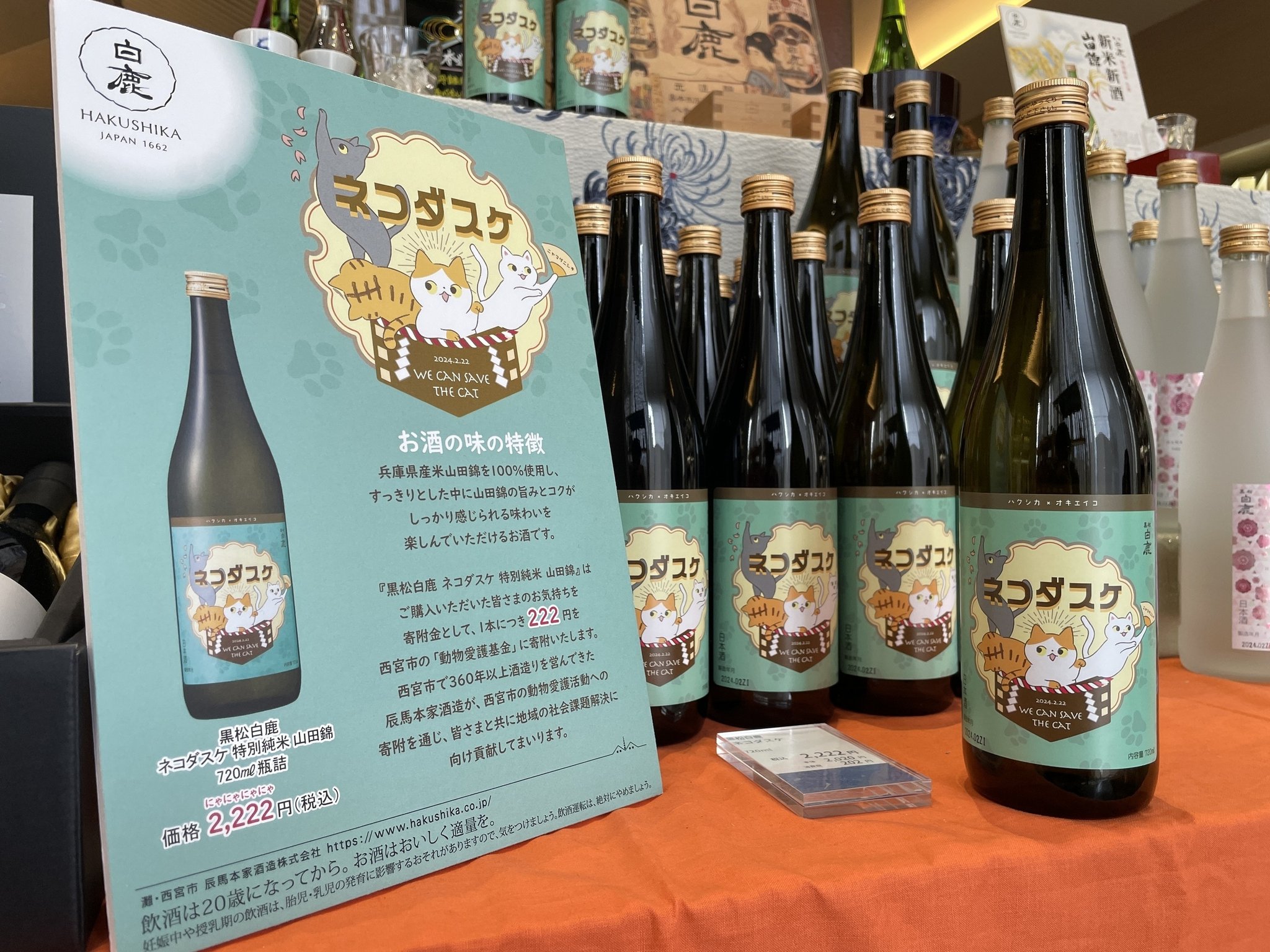 ネコダスケ 店頭展示の様子
